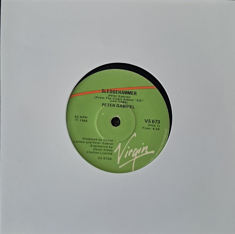 Peter Gabriel – Sledgehammer (7"Single - 1986)