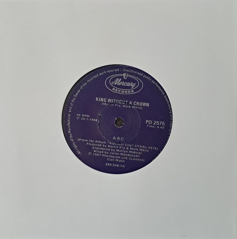 ABC – King Without A Crown (7"Single - 1987)