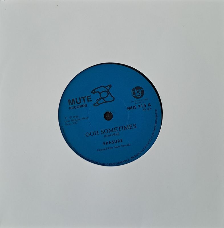 Erasure – Sometimes (7"Single - 1986)