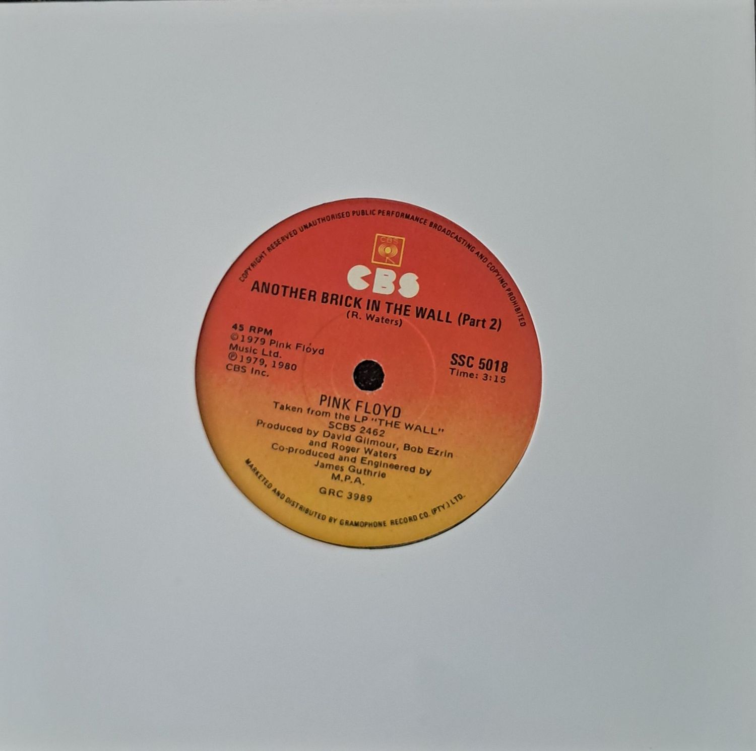 Pink Floyd – Another Brick In The Wall (Part II) (7 Pink Floyd – Another Brick In The Wall (Part II) (7"Single - 1980)