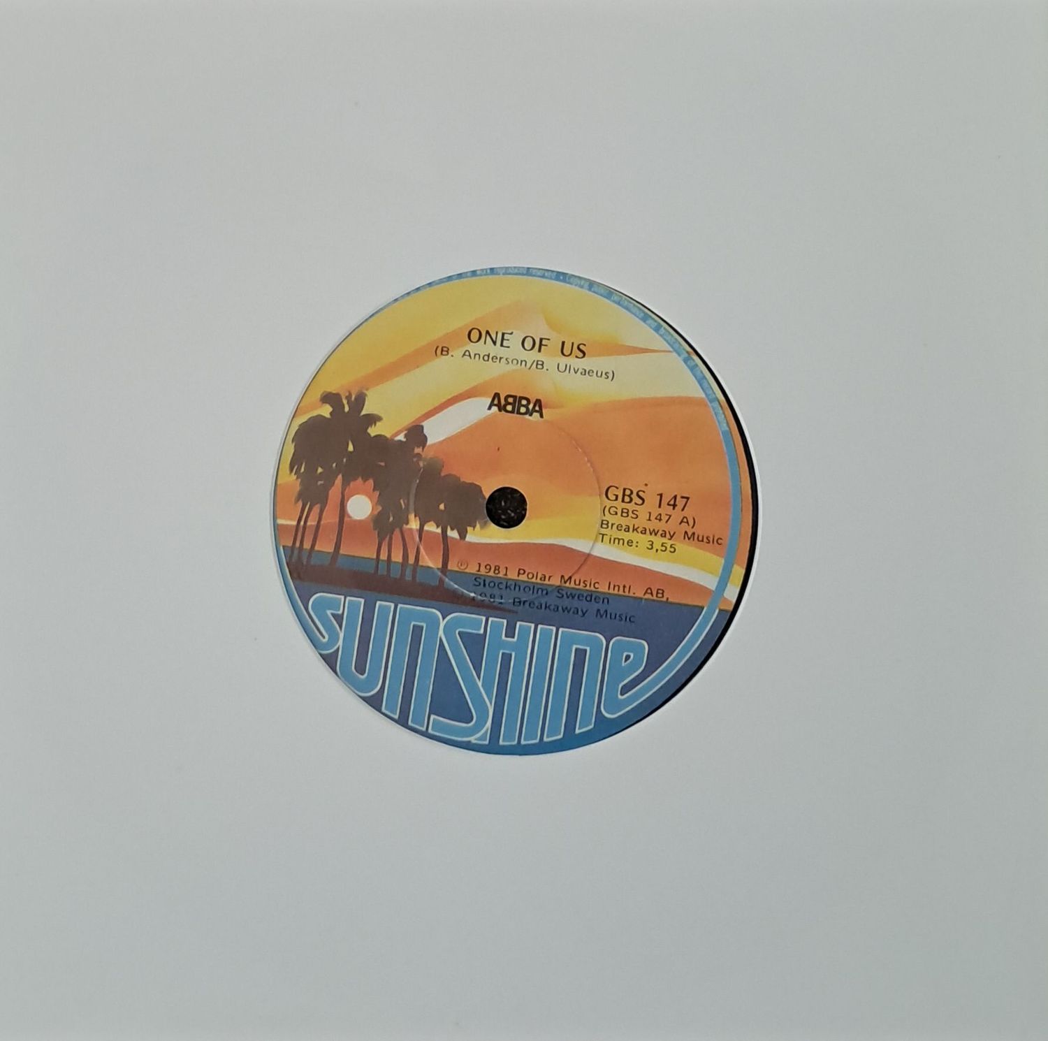 ABBA – One Of Us (7"Single - 1981)