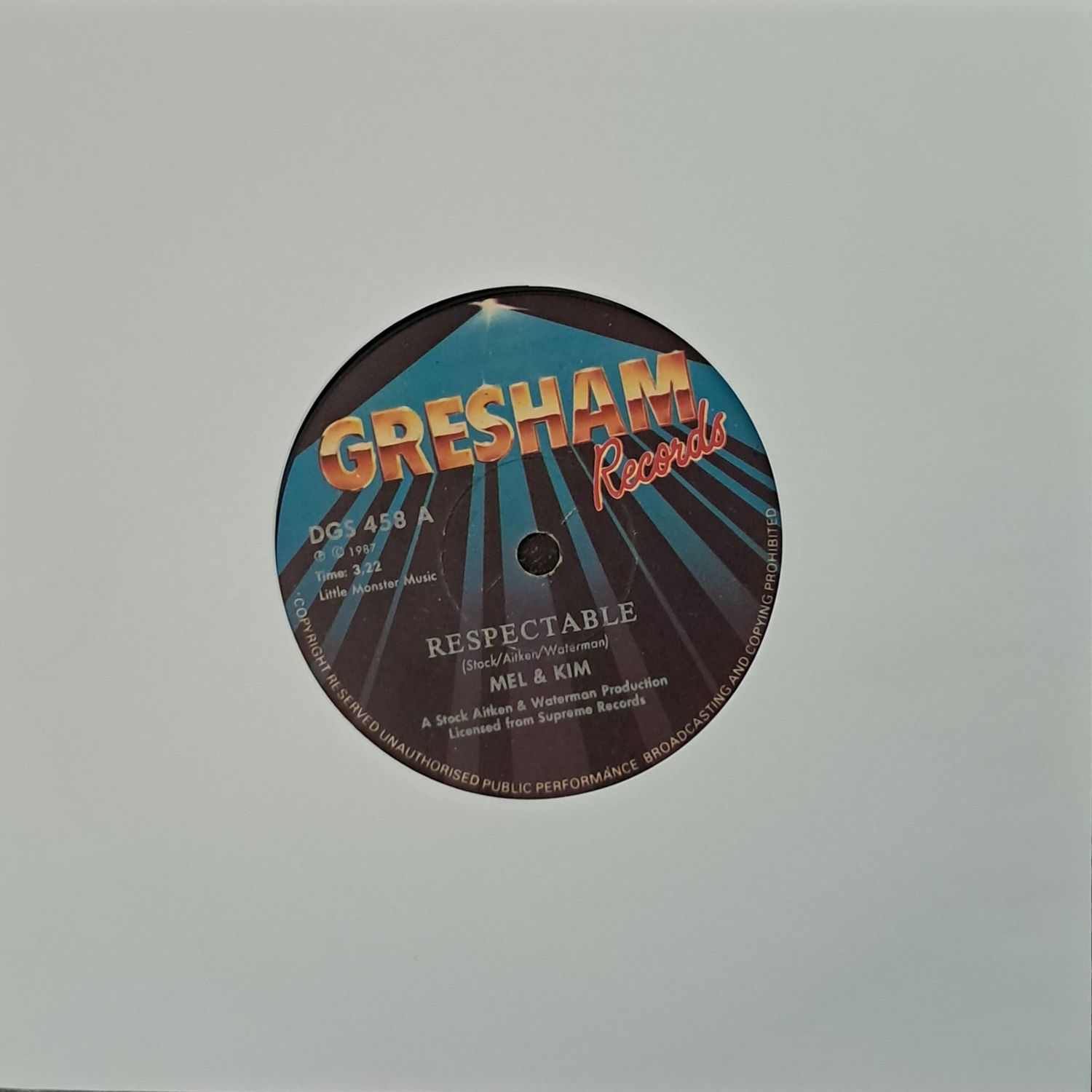 Mel & Kim – Respectable (7"Single - 1987)