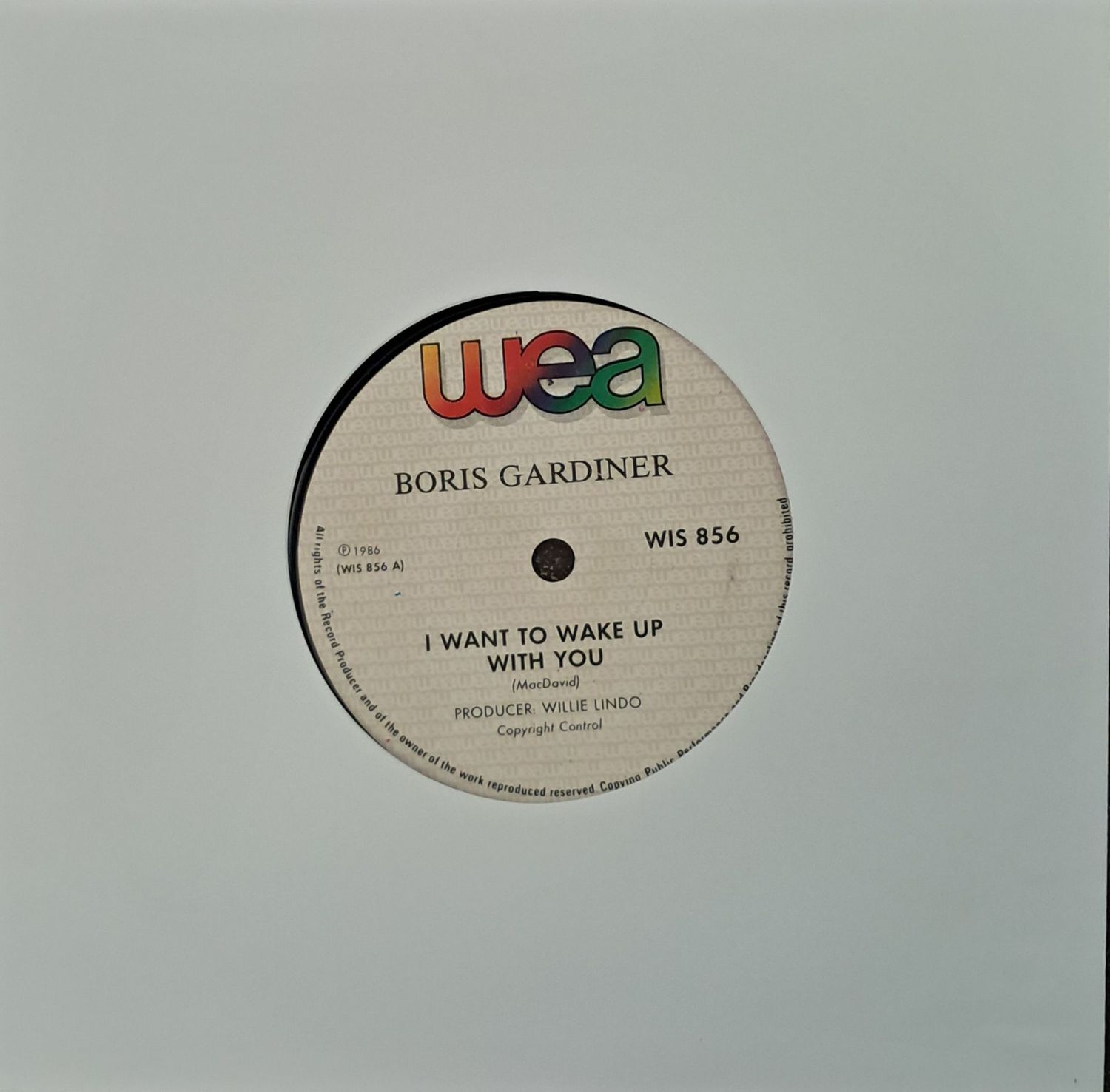 Boris Gardiner – I Want To Wake Up With You (7"Single - 1986)