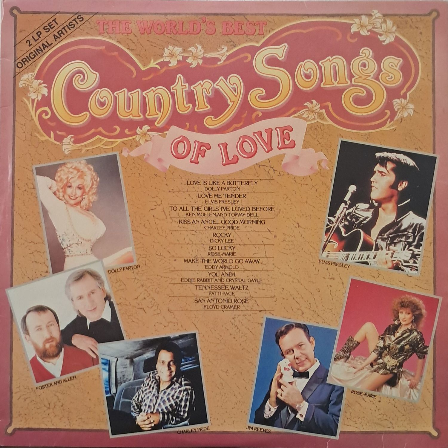 Various – Country Songs Of Love (2XLP - 1988)