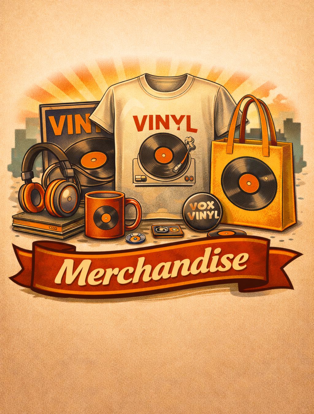 Singer Vinyl Merch MERCHANDISE
