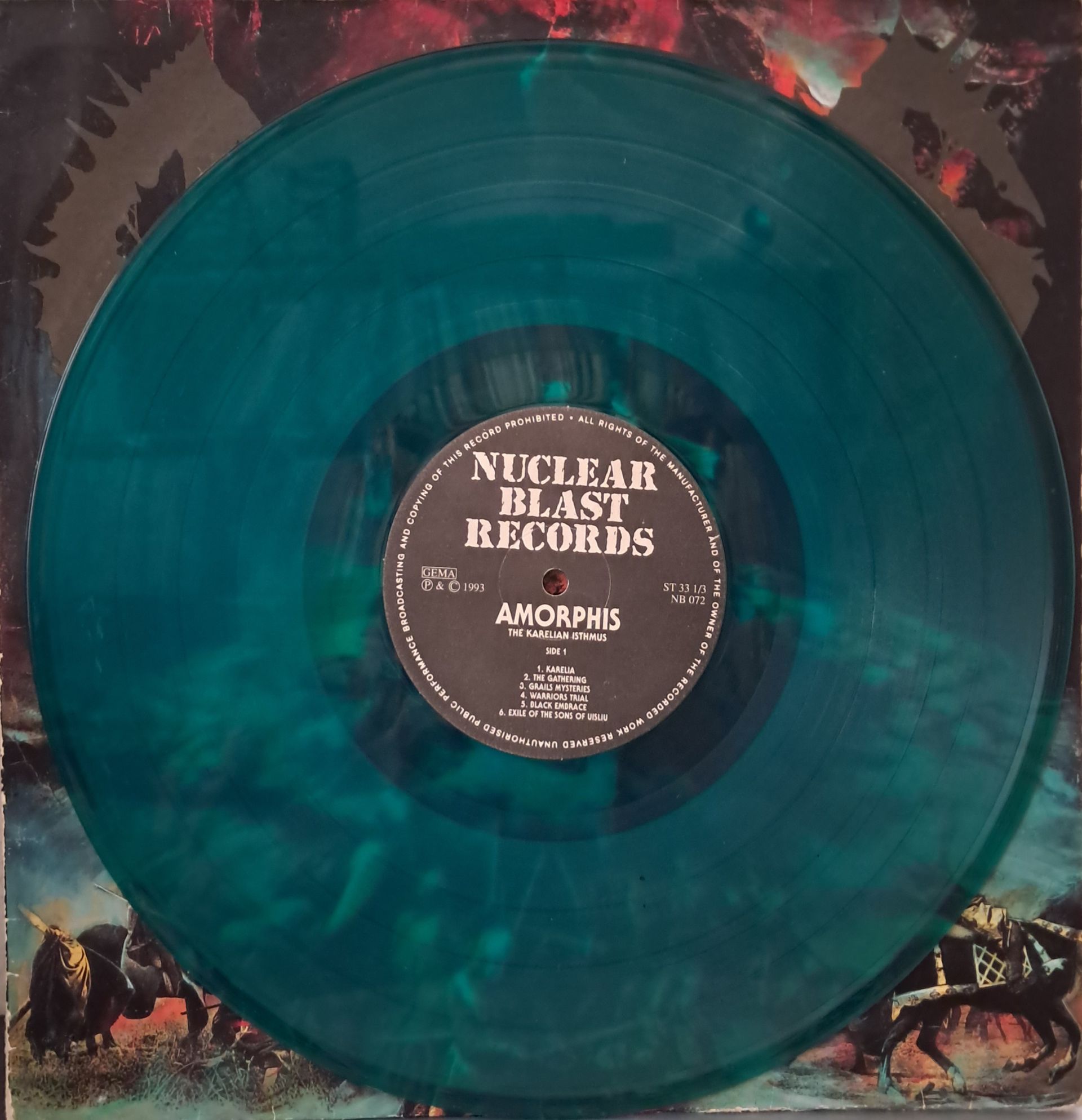 Amorphis – The Karelian Isthmus (1993) (Germany Pressing) (Limited Edition Ultra Rare) (Green Transparent Vinyl)