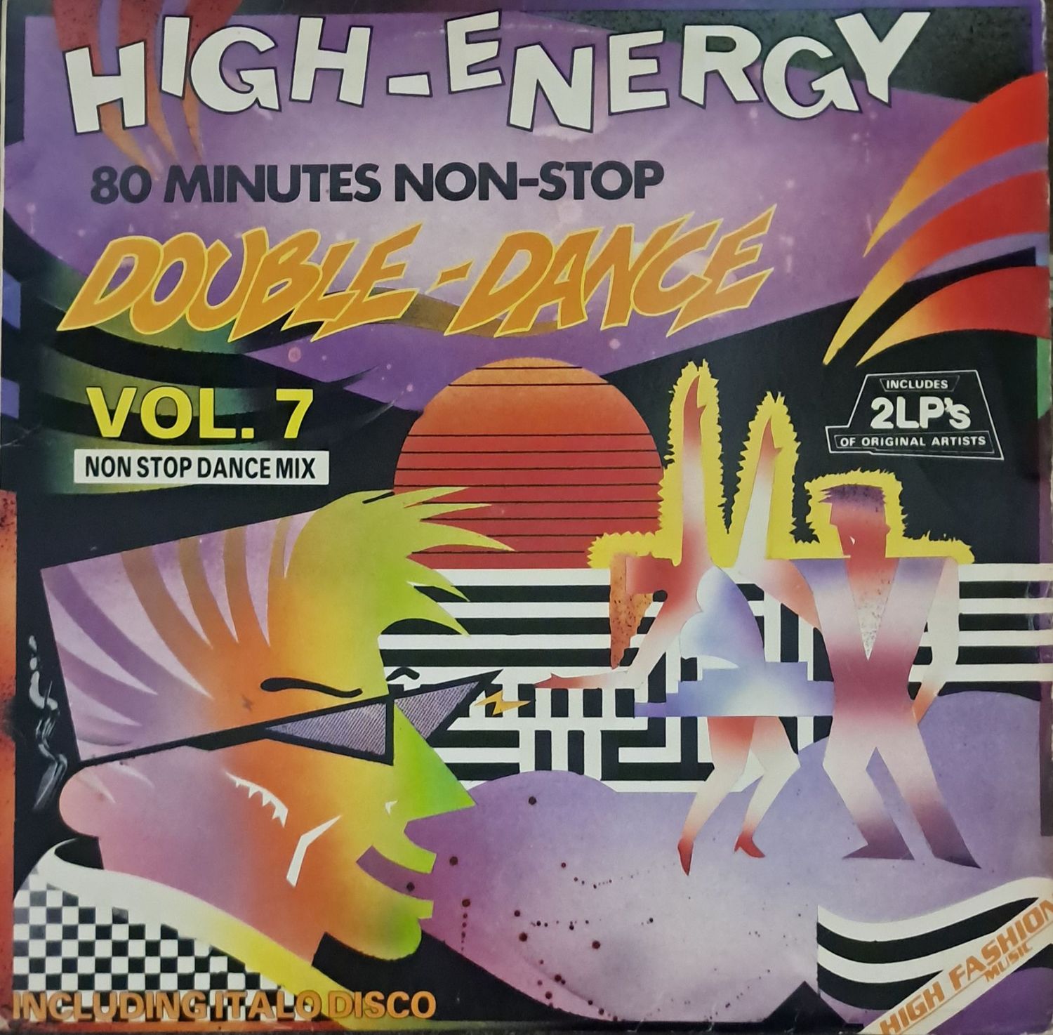 Various – High-Energy Double-Dance Vol. 7 (2XLP) (1987)