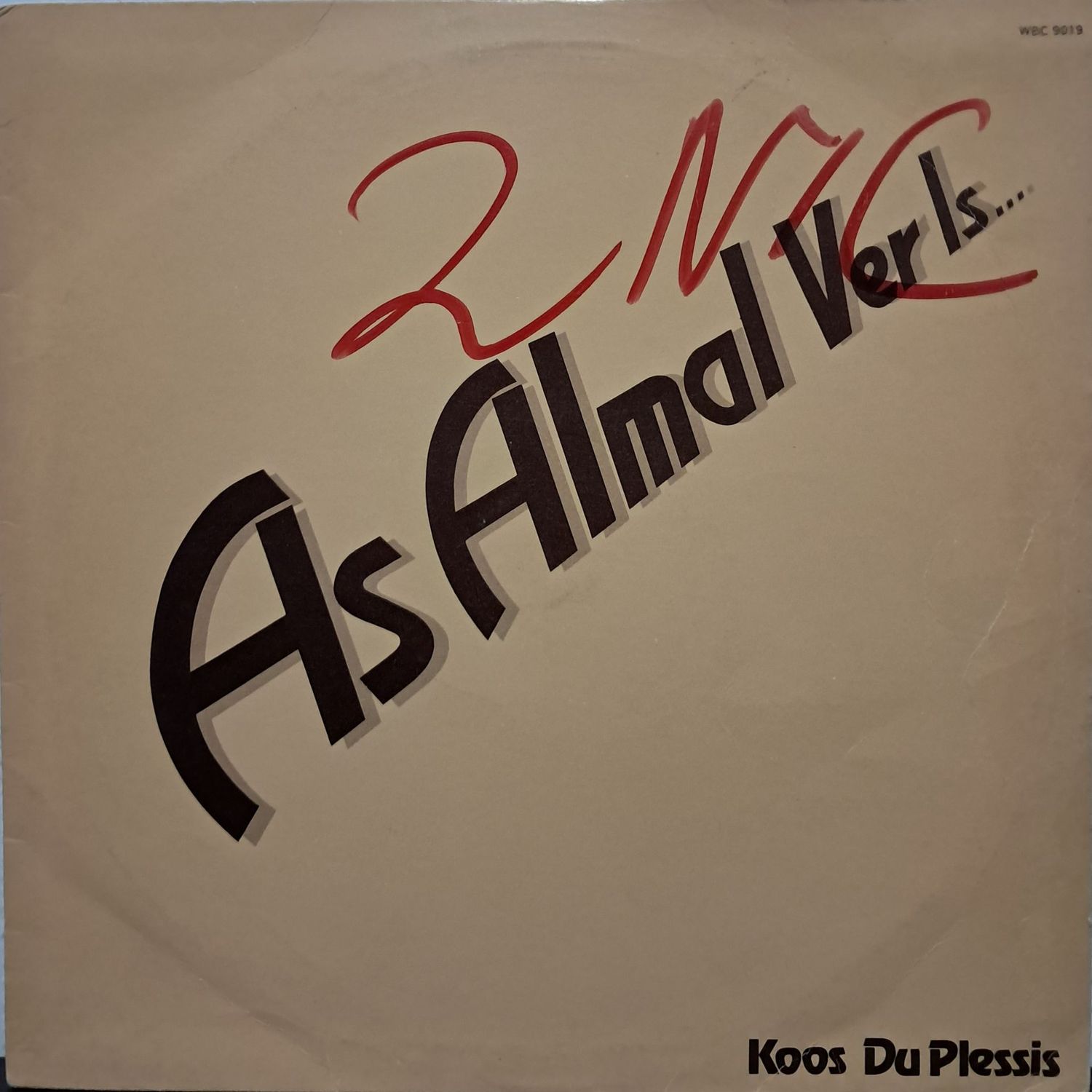 Koos Du Plessis – As Almal Ver Is (1981) Koos Du Plessis – As Almal Ver Is (1981)