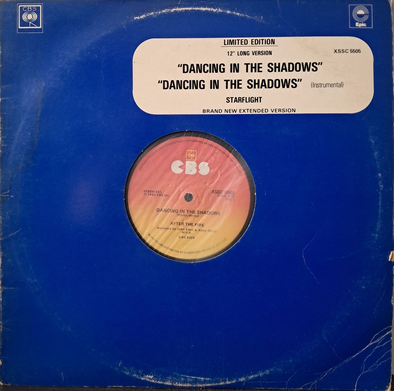 After The Fire – Dancing In The Shadows (12 After The Fire – Dancing In The Shadows (12" Maxi - 33RPM - 1983)