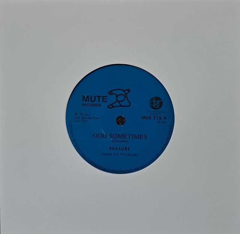 Erasure – Sometimes (7"Single - 1986)