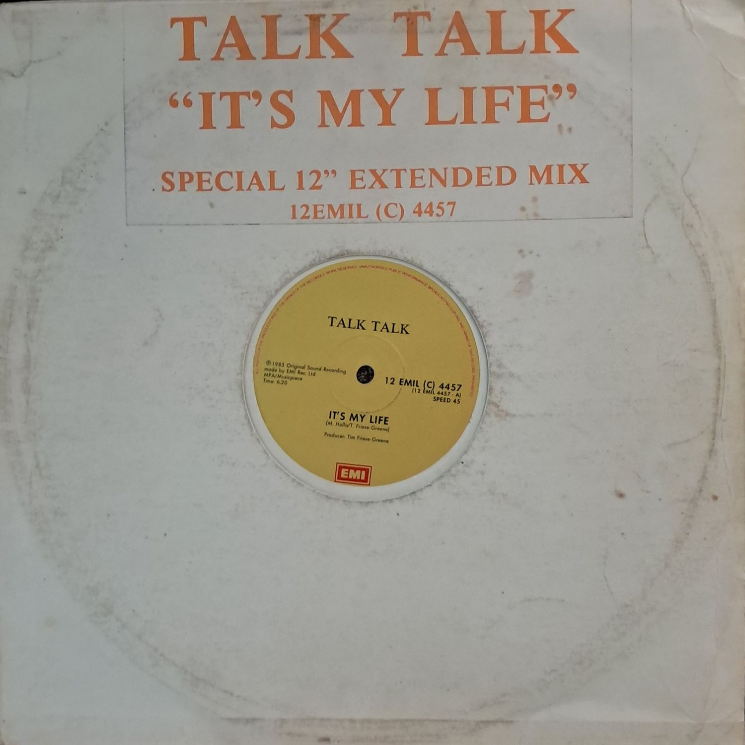 Talk Talk – It's My Life (12 Talk Talk – It's My Life (12" Maxi - 45RPM - 1983)