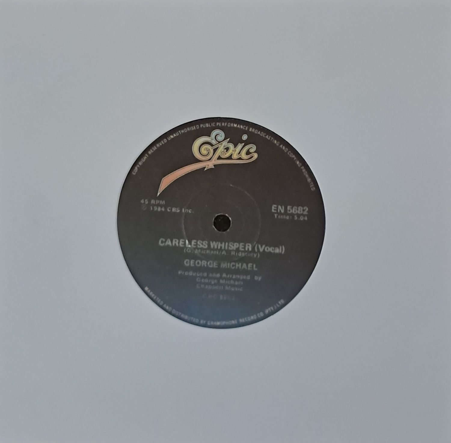 George Michael – Careless Whisper (7"Single - 1984)