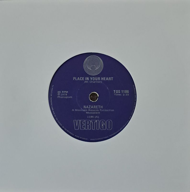 Nazareth – Place In Your Heart (7"Single - 1978)