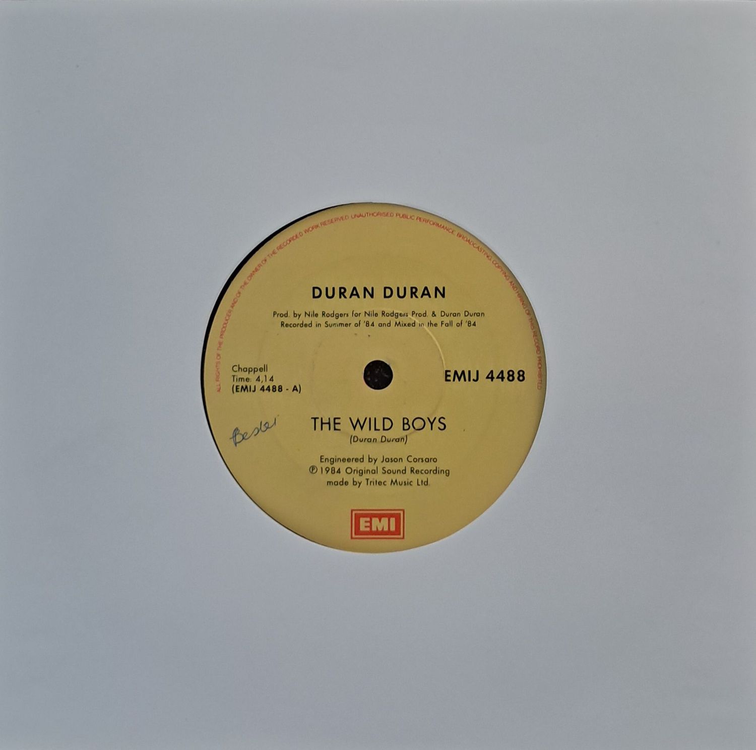 Duran Duran – The Wild Boys (7"Single - 1984)