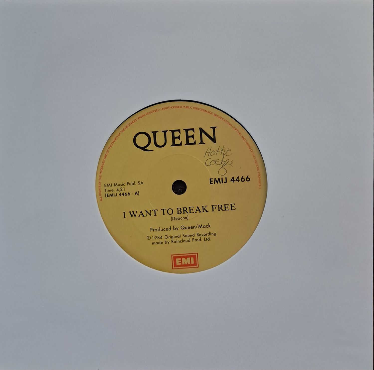Queen – I Want To Break Free (7"Single - 1984)