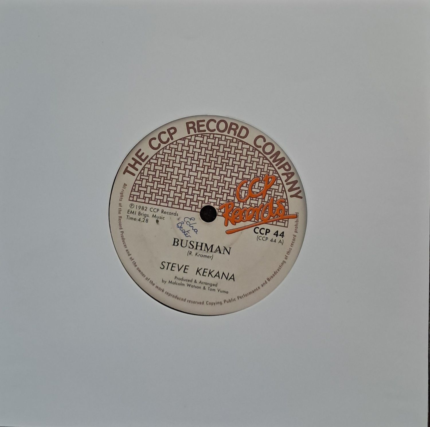 Steve Kekana – Bushman / Back In The City (7"Single - 1982)