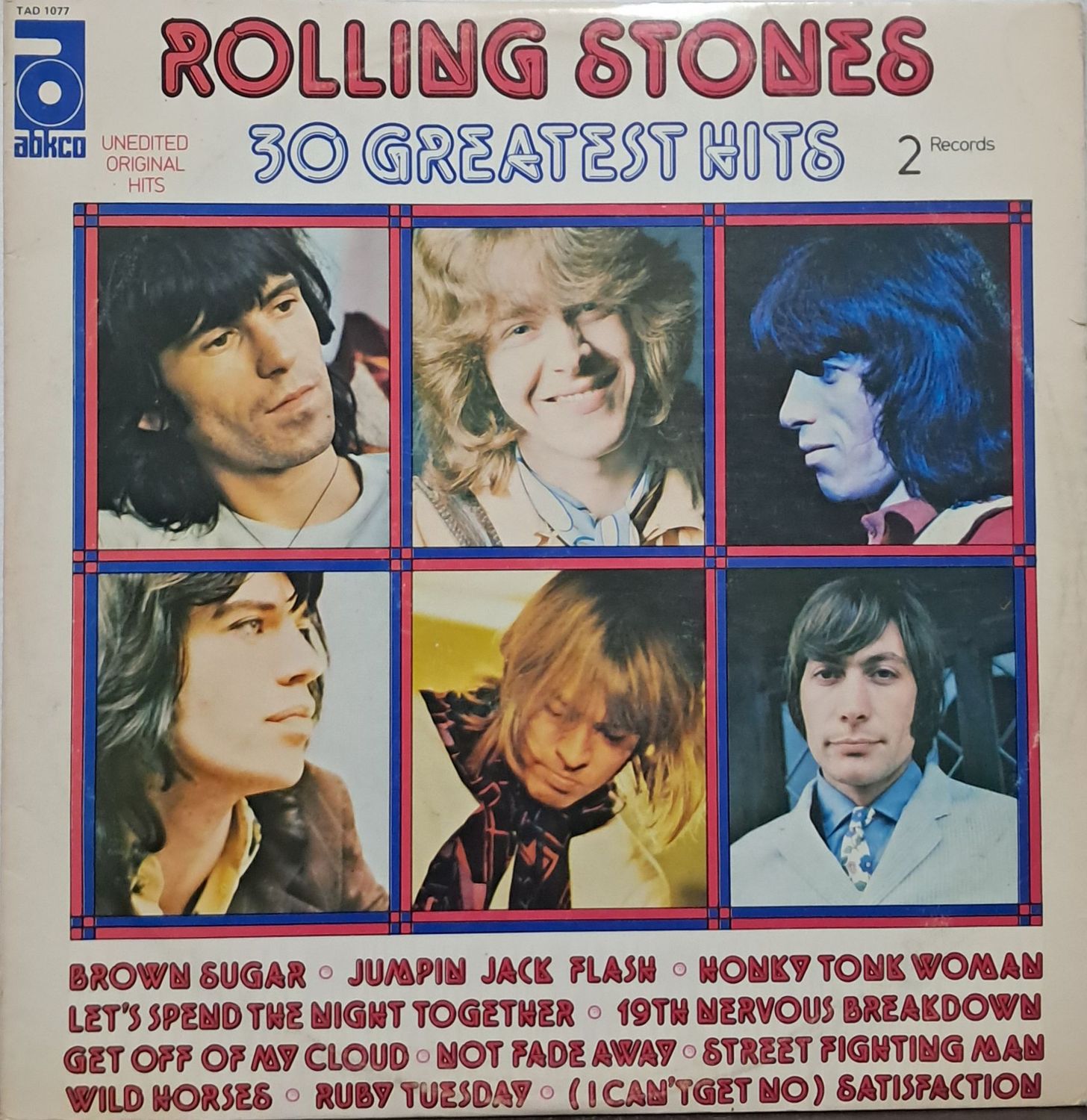 The Rolling Stones – 30 Greatest Hits (2XLP - 1977 - Gatefold)