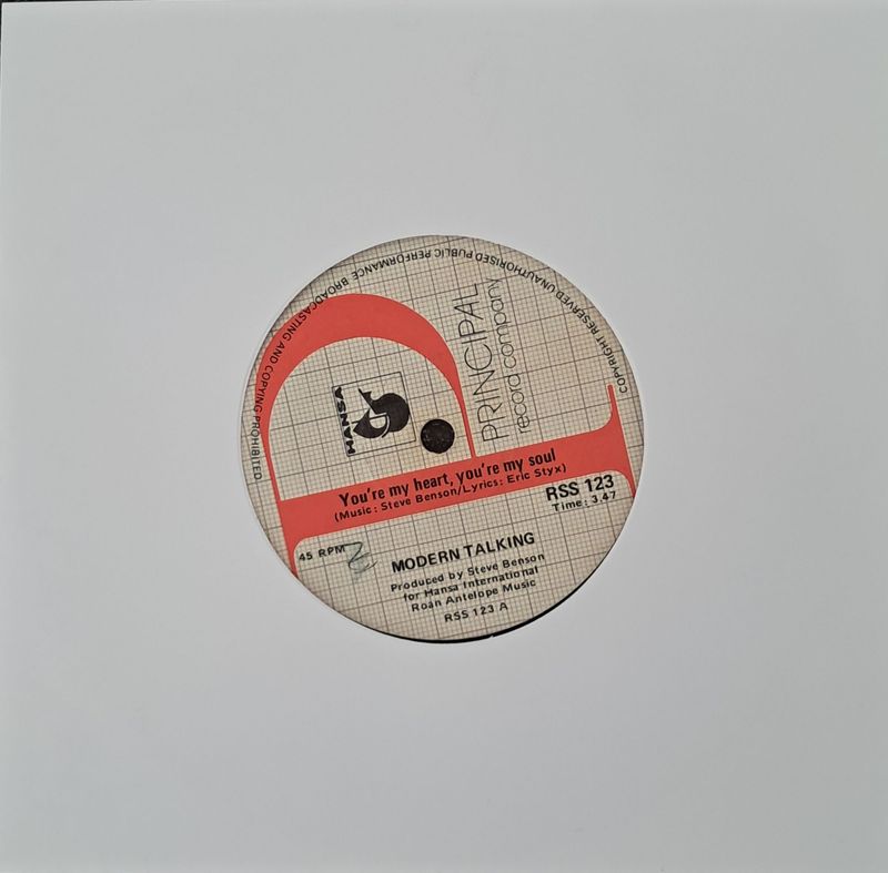 Modern Talking – You're My Heart, You're My Soul (7"Single - 1985)