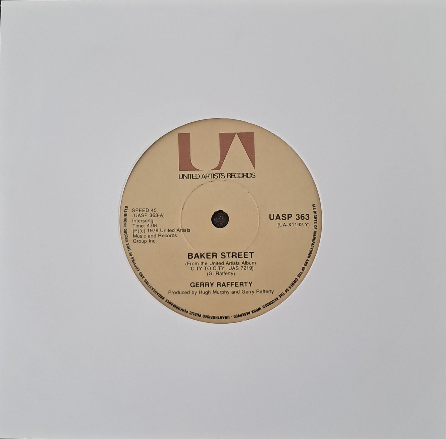 Gerry Rafferty – Baker Street (7 Gerry Rafferty – Baker Street (7"Single - 1978)