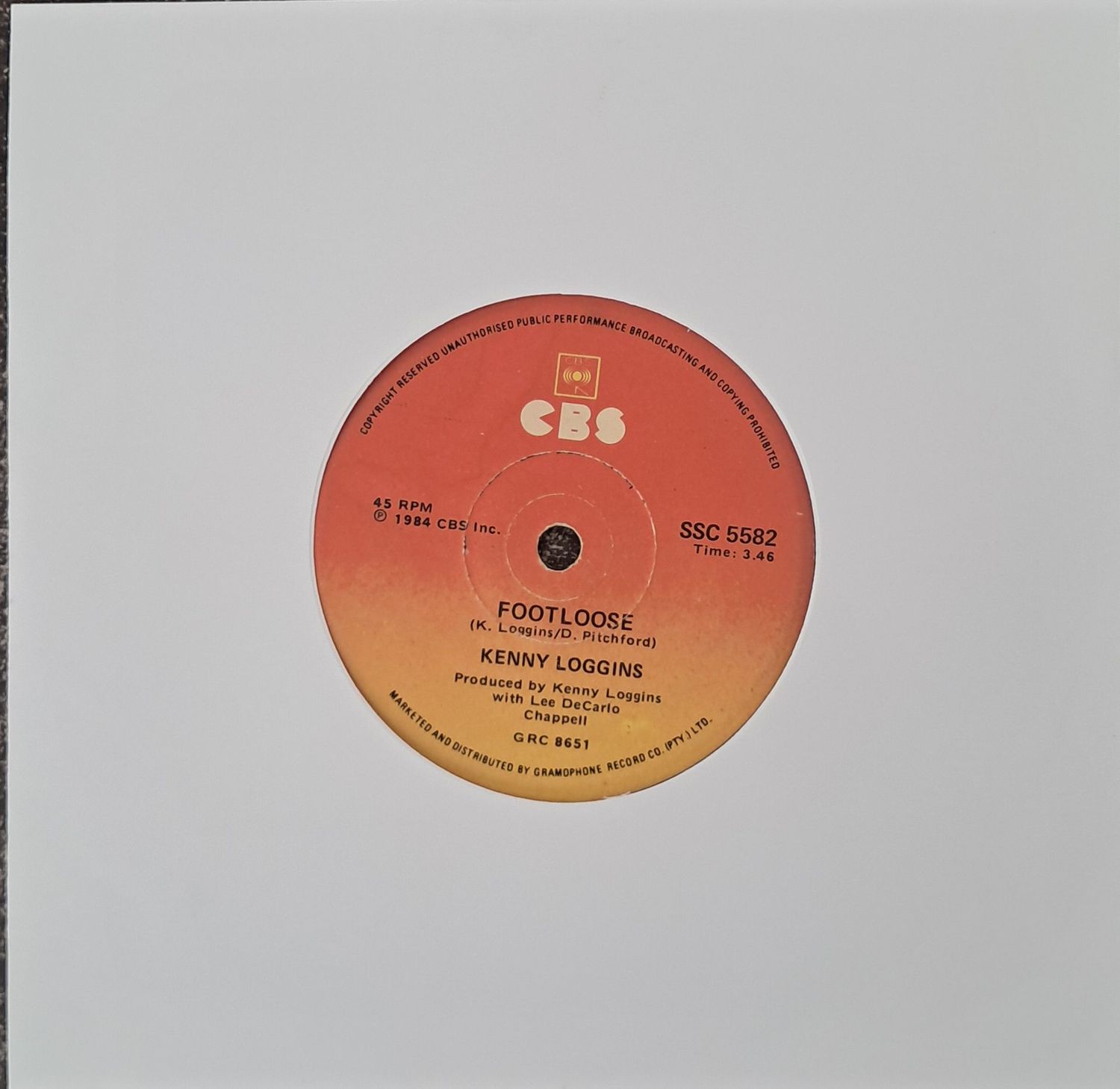 Kenny Loggins – Footloose (7"Single - 1984)