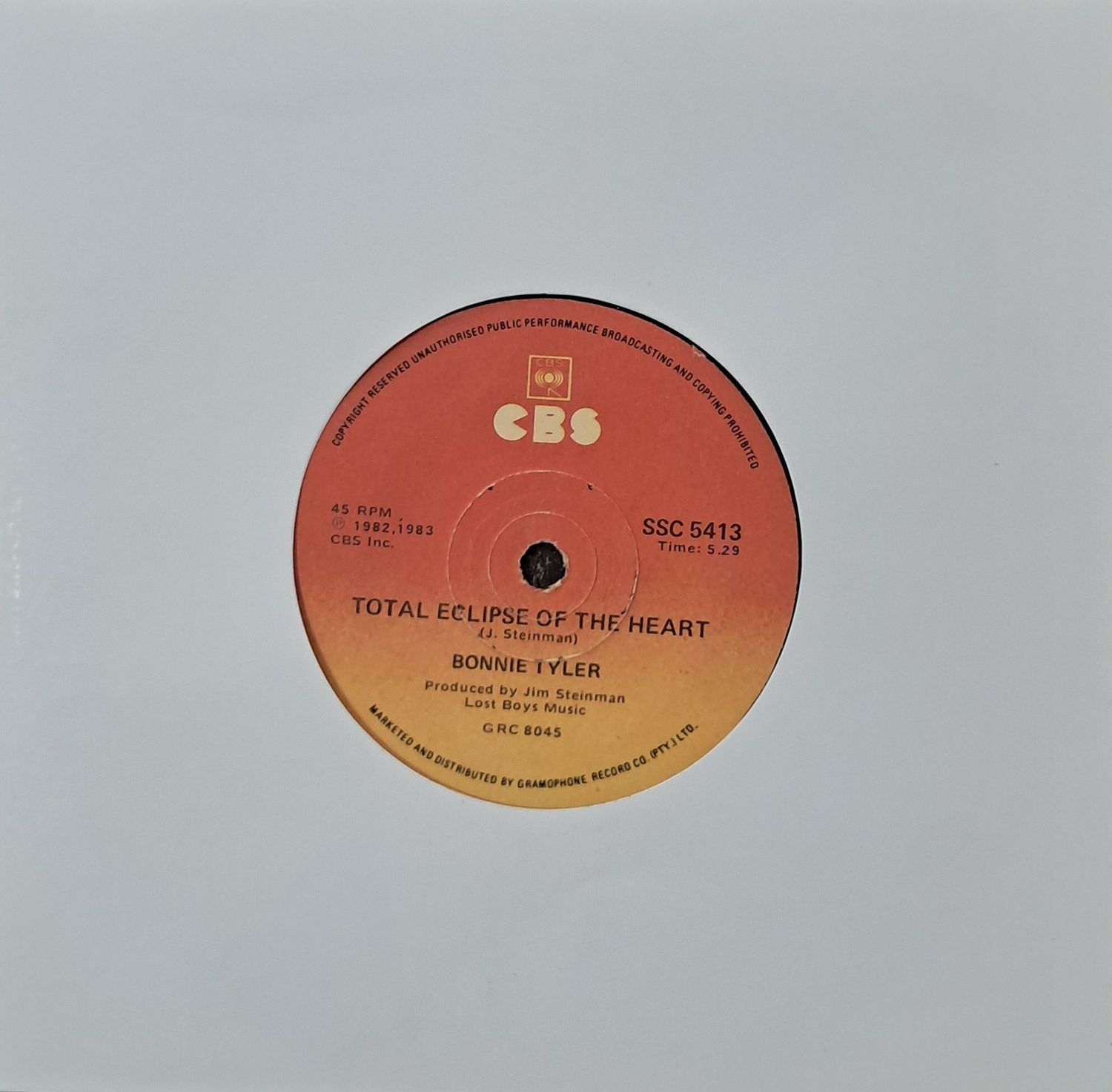 Bonnie Tyler – Total Eclipse Of The Heart (7 Bonnie Tyler – Total Eclipse Of The Heart (7"Single - 1983)