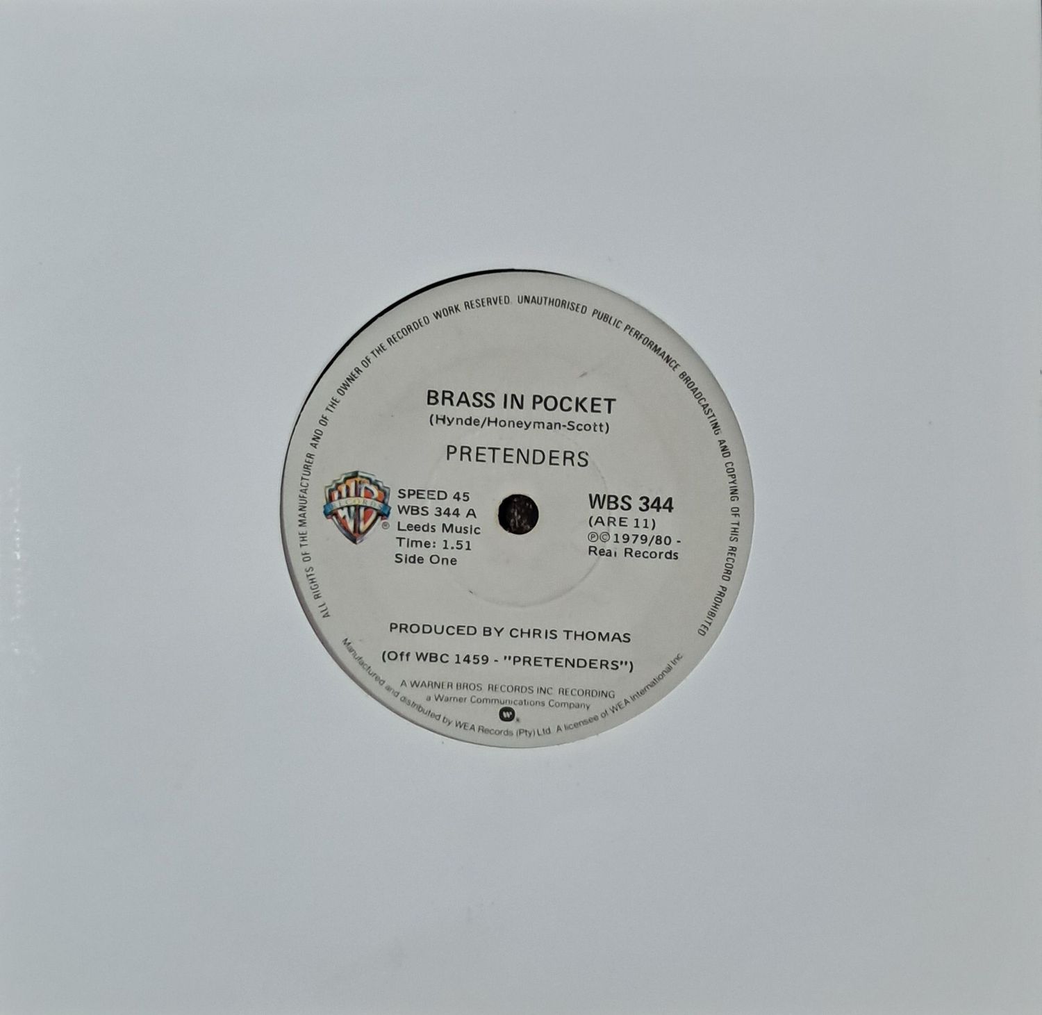 The Pretenders – Brass In Pocket (7"Single - 1980)