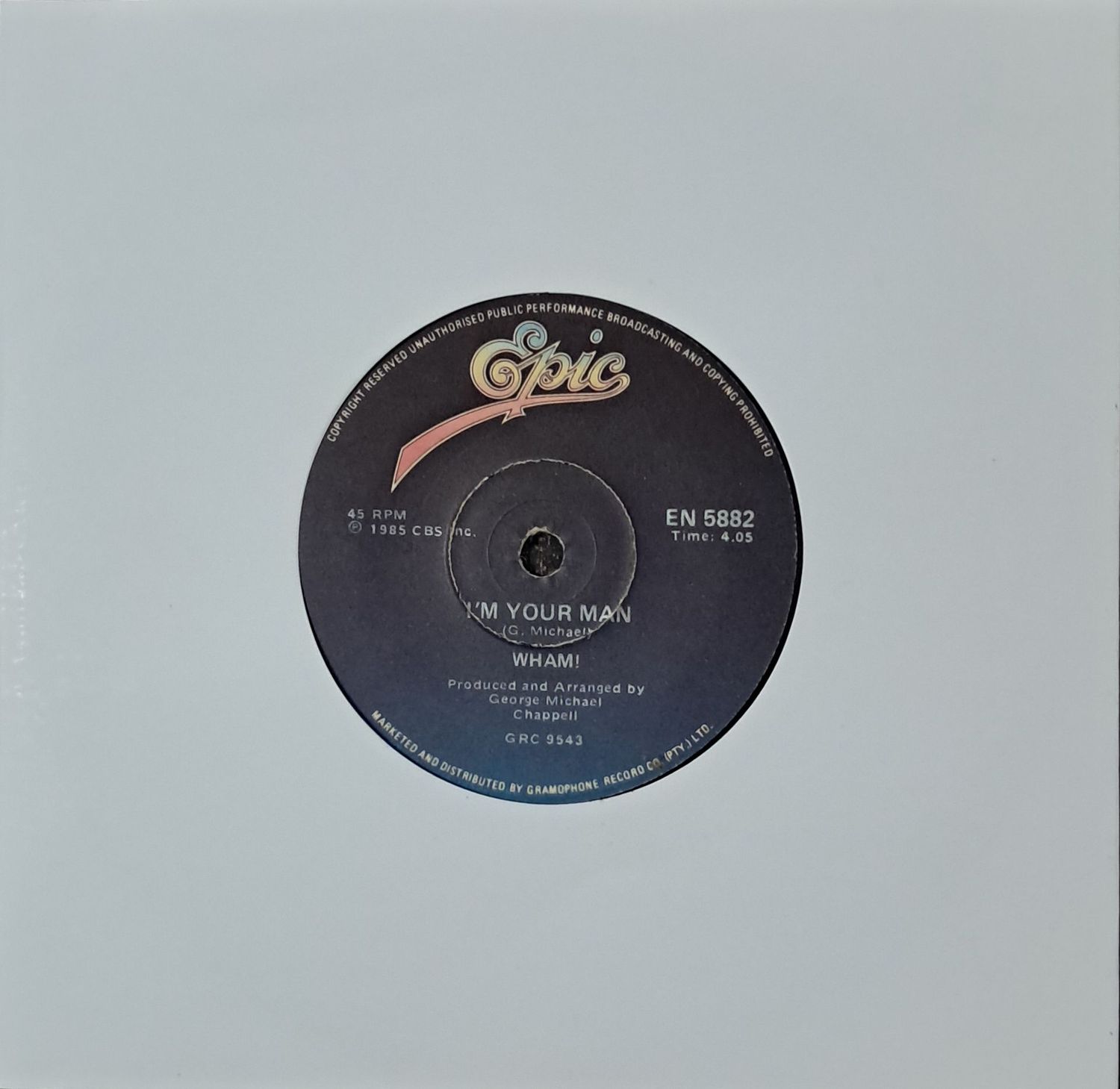Wham! – I'm Your Man (7"Single - 1985)