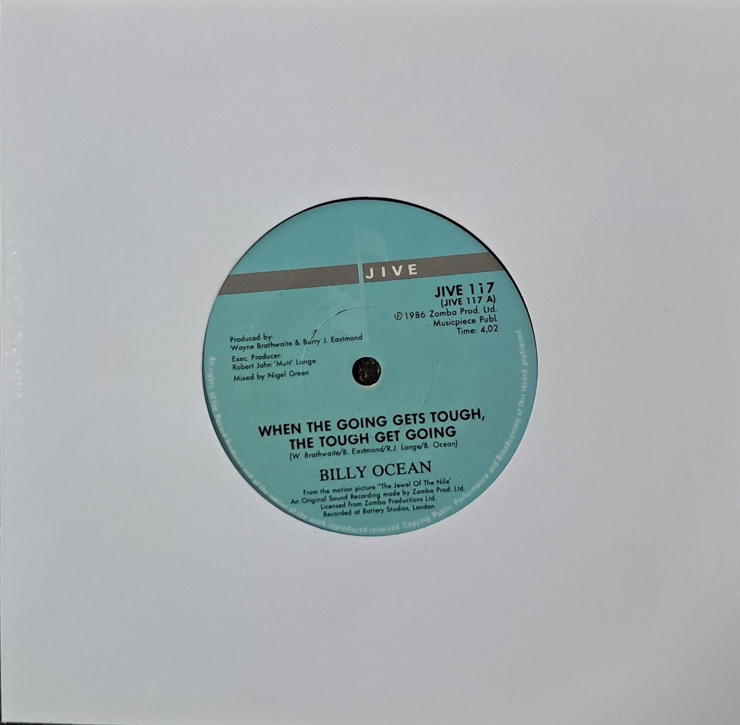 Billy Ocean – When The Going Gets Tough, The Tough Get Going (7 Billy Ocean – When The Going Gets Tough, The Tough Get Going (7"Single - 1986)