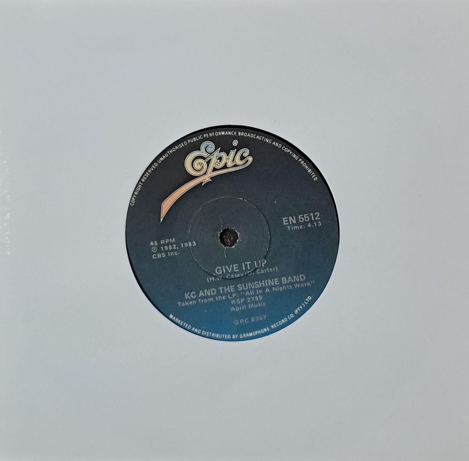 KC & The Sunshine Band – Give It Up / On The One (7"Single - 1983)