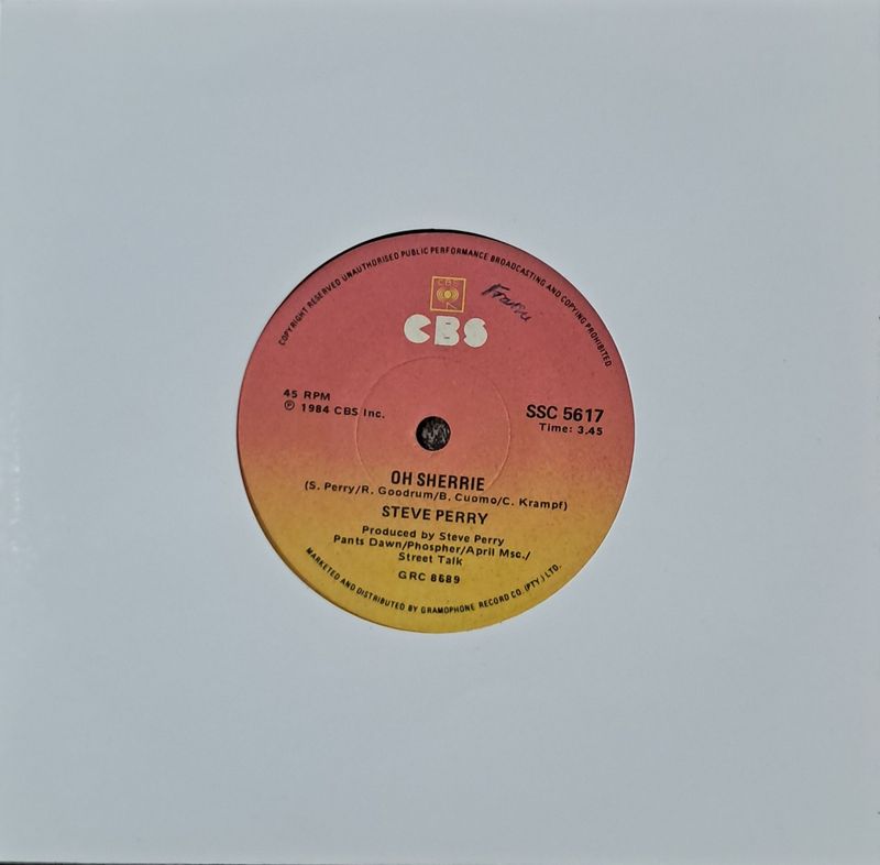 Steve Perry – Oh Sherrie (7"Single - 1984)