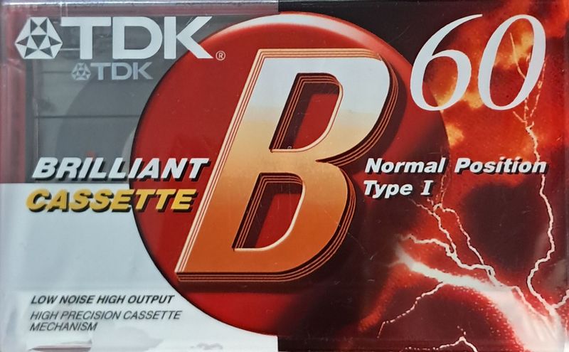 TDK B-60 Blank Audio Cassette Tape (Sealed)