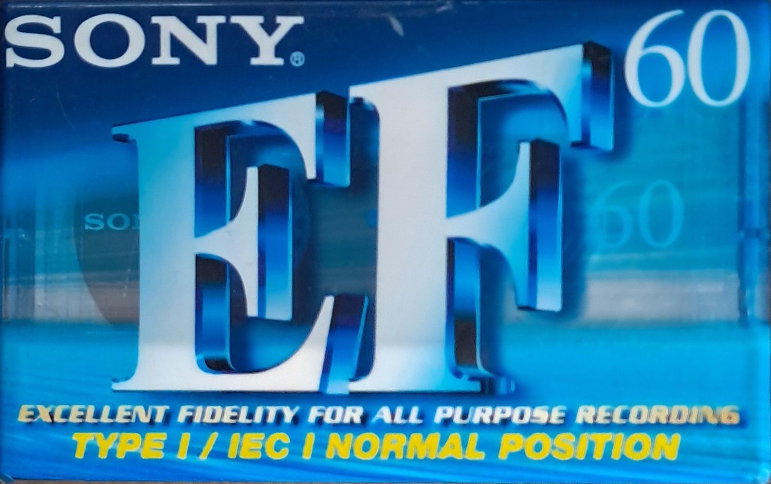 Sony C-60EFB Blank Audio Cassette Tape (Sealed)