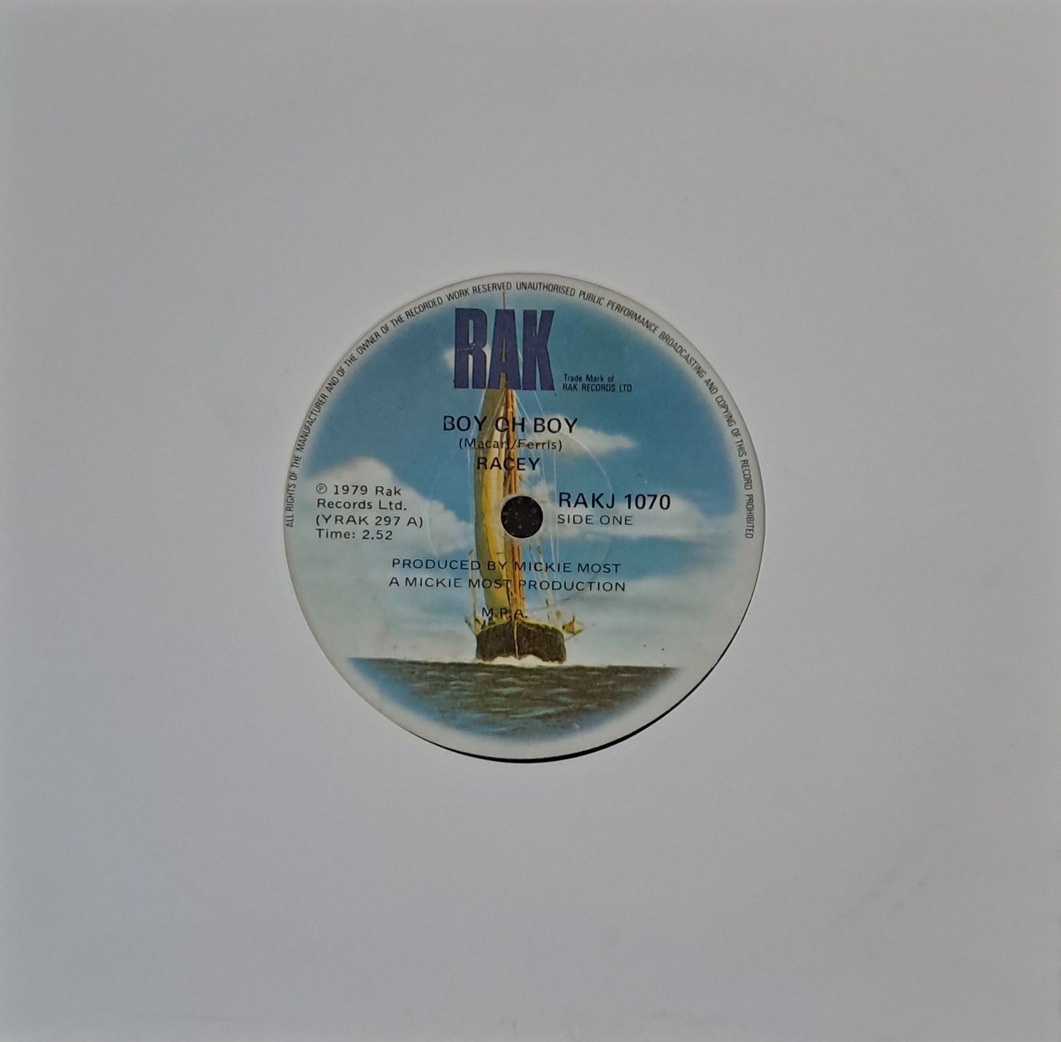 Racey – Boy Oh Boy (7"Single - 1979)