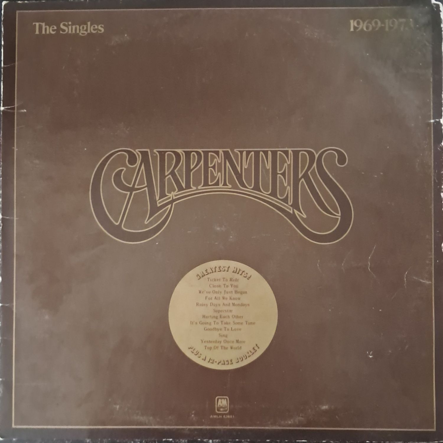 Carpenters – The Singles 1969-1973 (1973 - Gatefold)