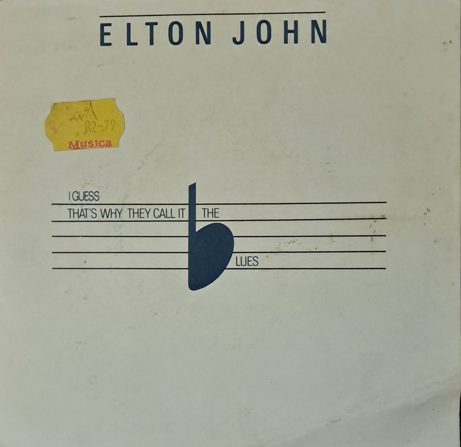 Elton John – I Guess That's Why They Call It The Blues (7"Single - 1983)