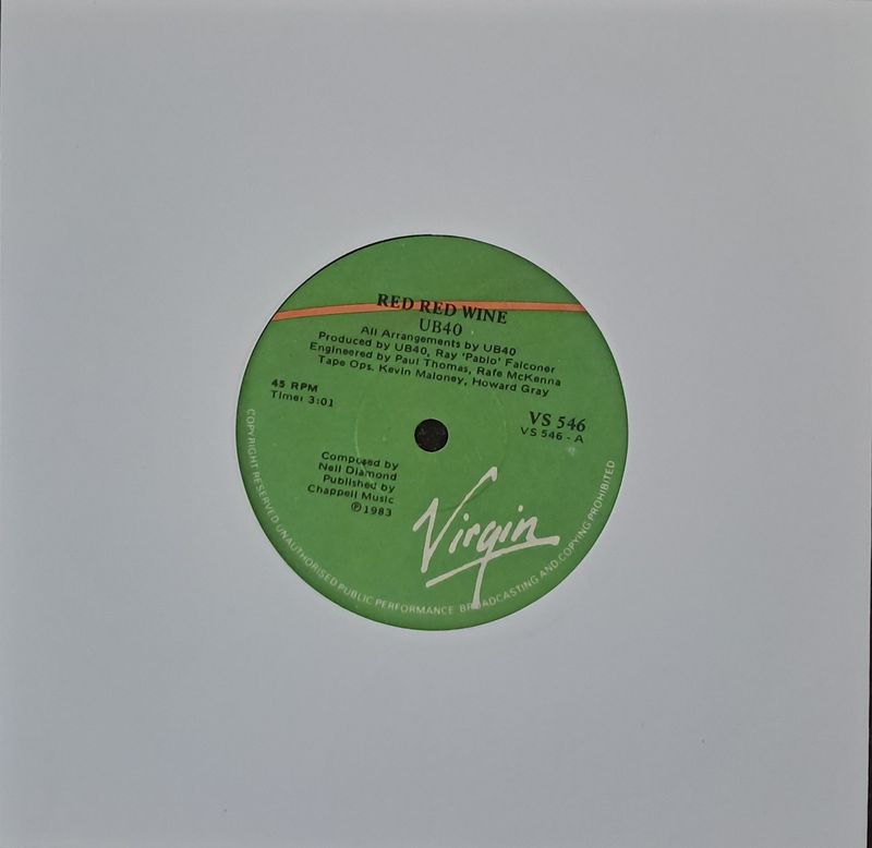 UB40 – Red Red Wine (7"Single - 1983)