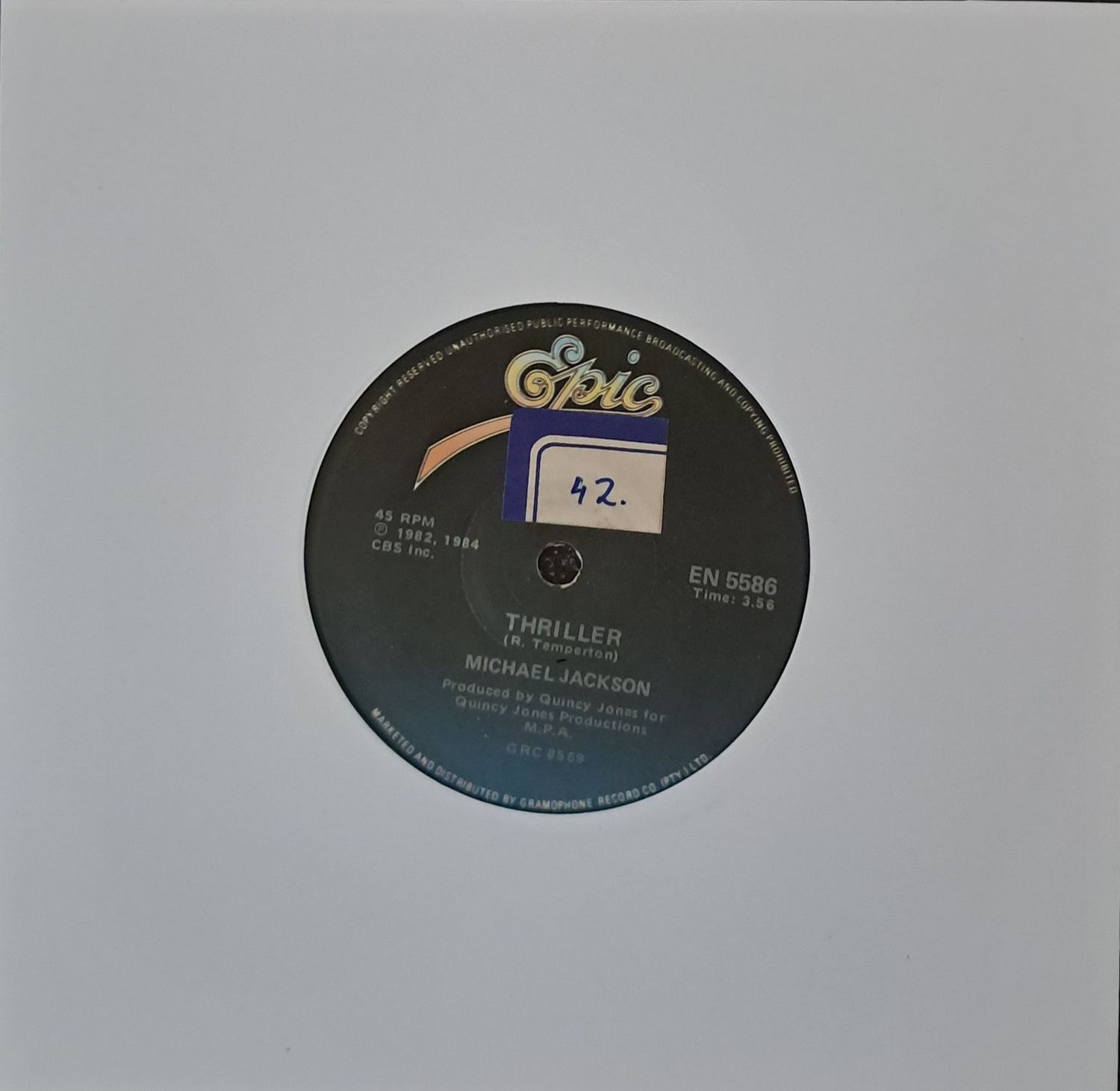Michael Jackson – Thriller / Can't Get Outta The Rain (7 Michael Jackson – Thriller / Can't Get Outta The Rain (7"Single - 1984)