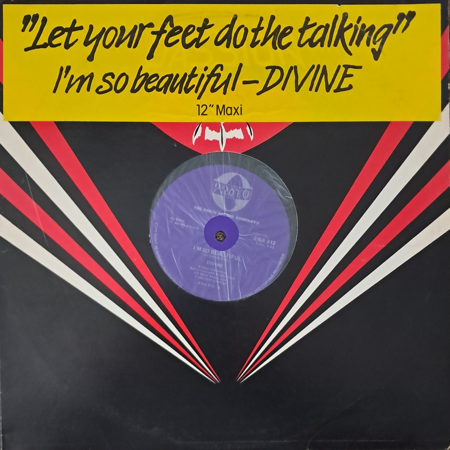 Divine – I'm So Beautiful (12"Maxi - 45RPM - 1984)