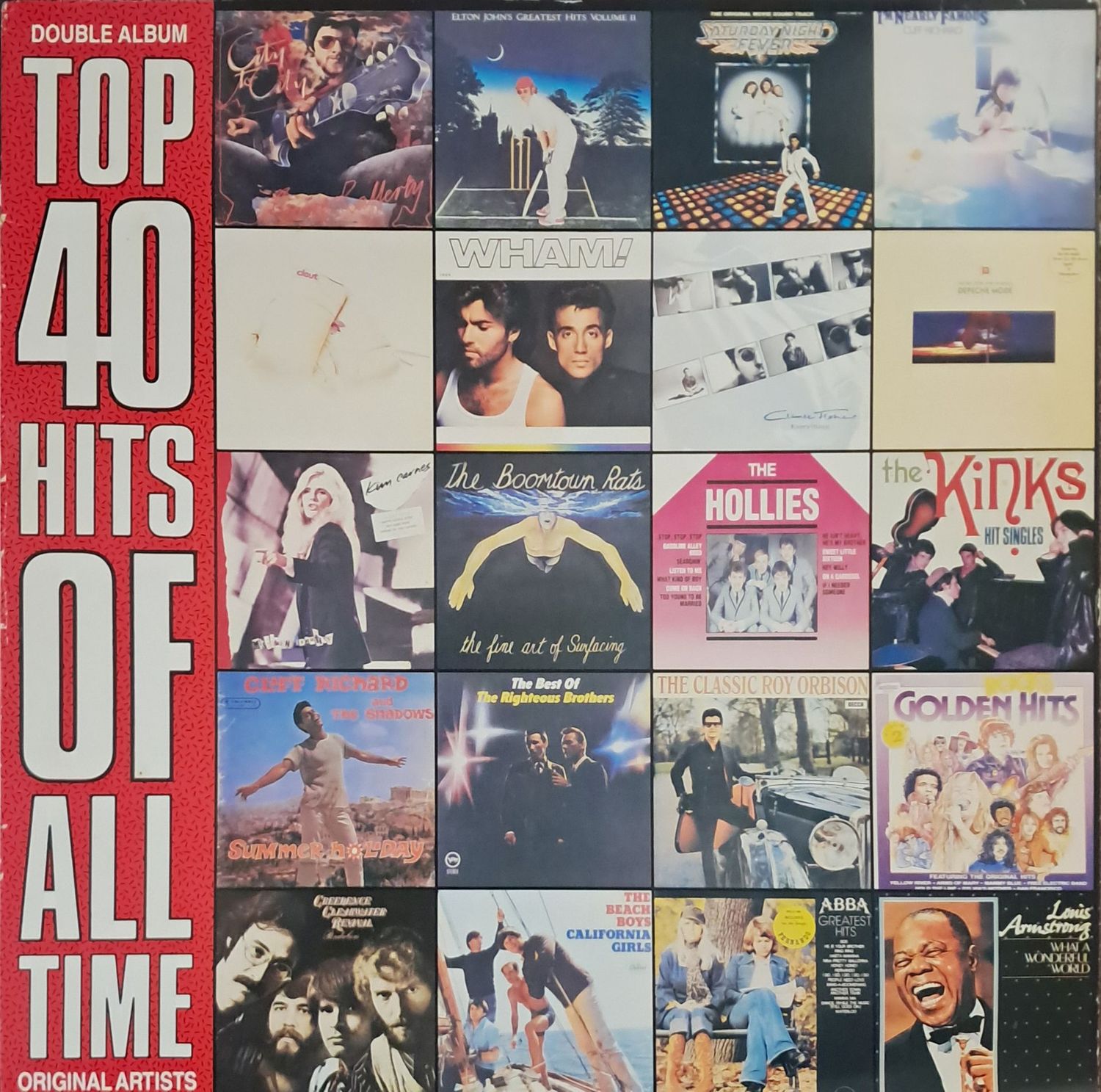Various – Top 40 Hits Of All Time (2XLP - 1990 - Gatefold)
