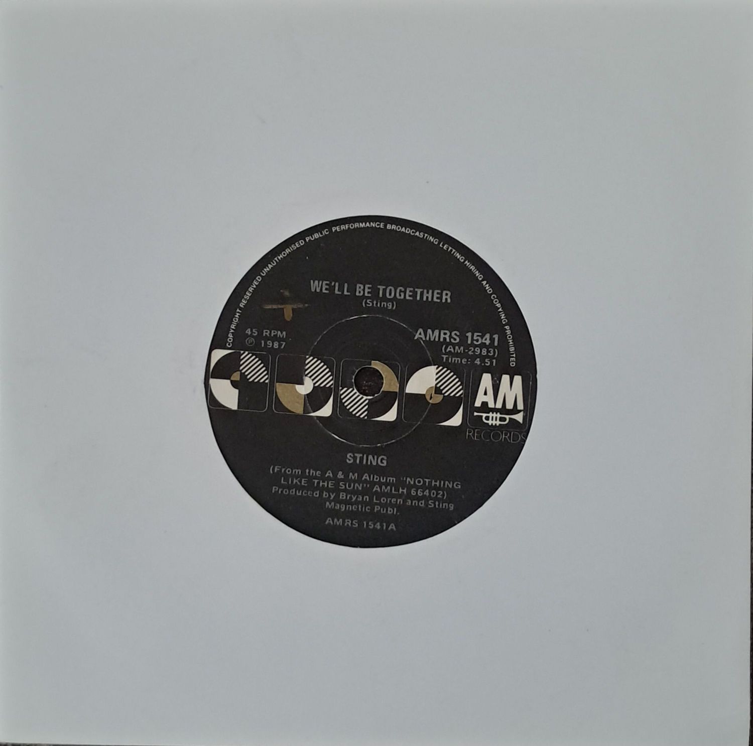 Sting – We'll Be Together (7"Single - 1987)