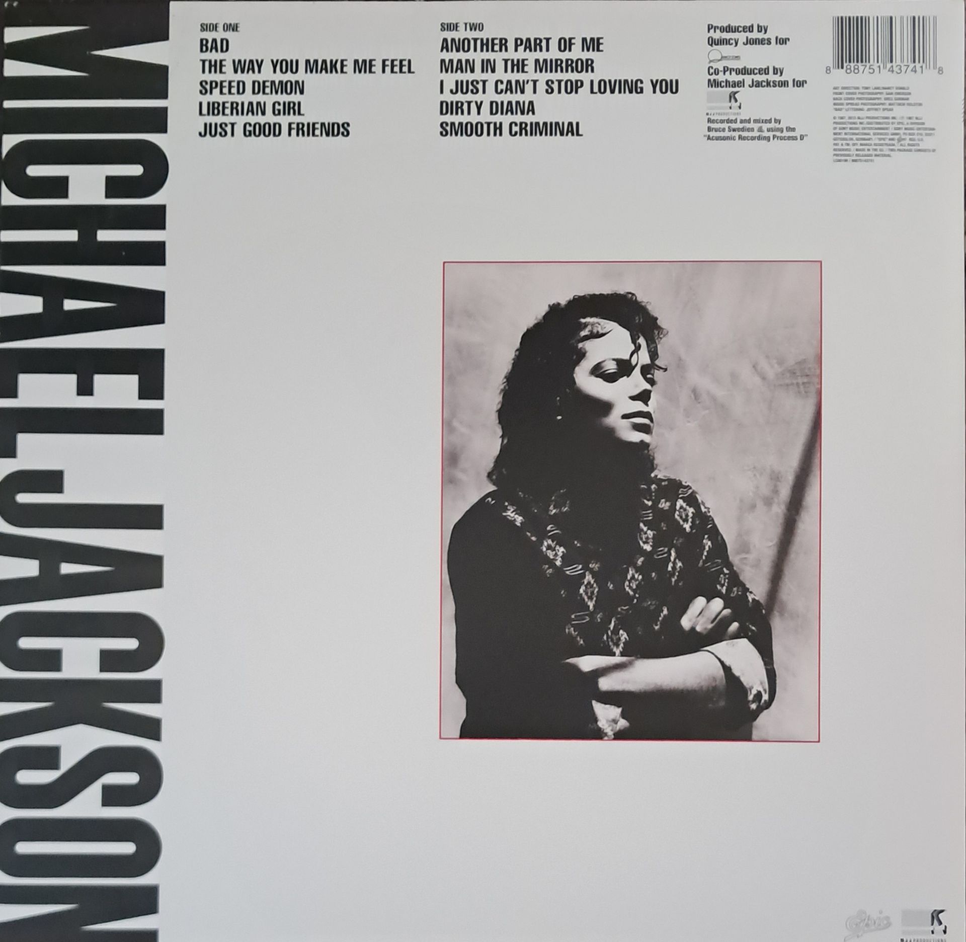 Michael Jackson – Bad (Reissue - Europe Pressing - Stereo - 180G -  Gatefold - 2016)