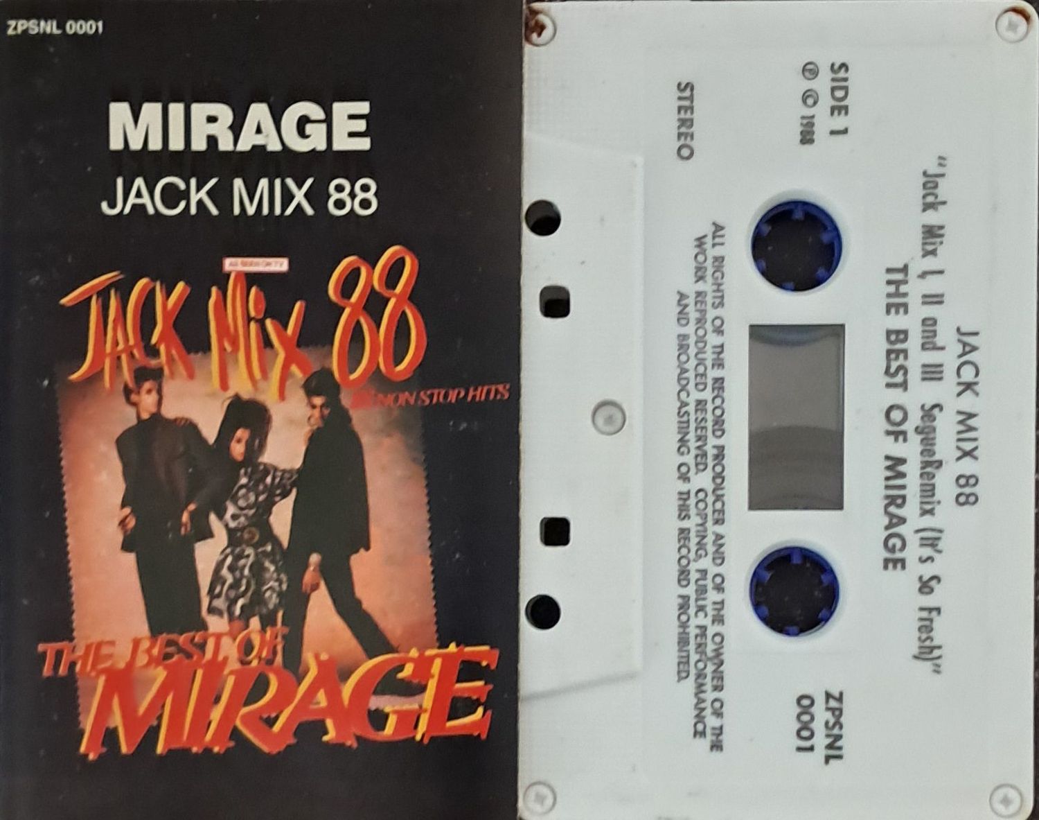 Mirage – Jack Mix 88 - The Best Of Mirage - 88 Non Stop Hits (1987)