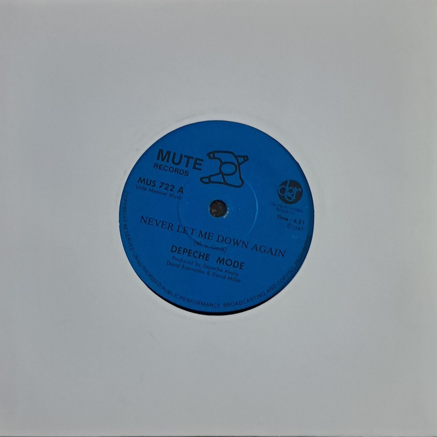 Depeche Mode – Never Let Me Down Again (7"Single - 1987)