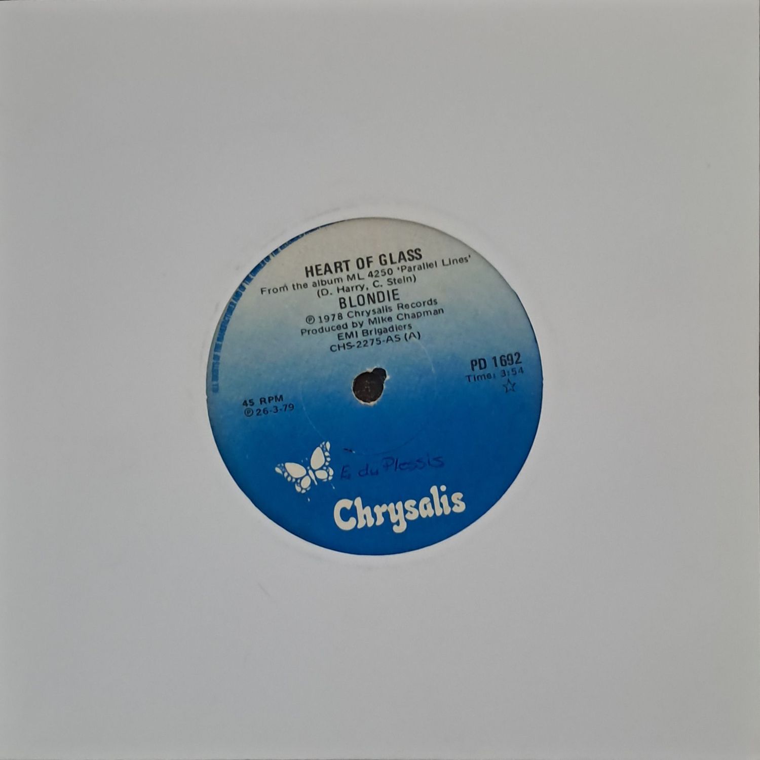 Blondie – Heart Of Glass (7"Single - 1979)