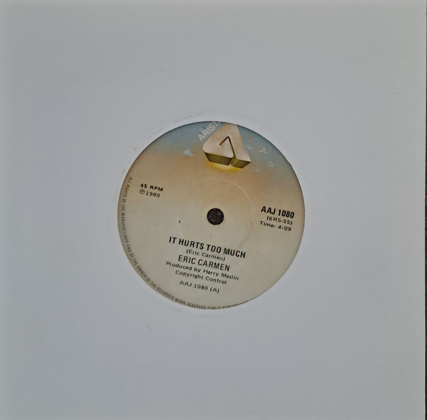 Eric Carmen – It Hurts Too Much (7 Eric Carmen – It Hurts Too Much (7"Single - 1980)