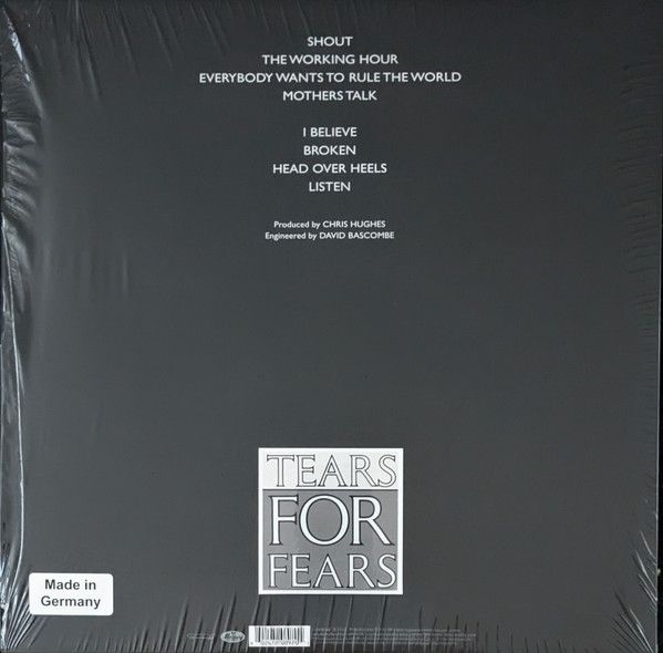 Tears For Fears – Songs From The Big Chair (Worldwide Pressing - Limited Edition - Reissue - Remastered - Coke Bottle Clear Vinyl - 2025 - Sealed)