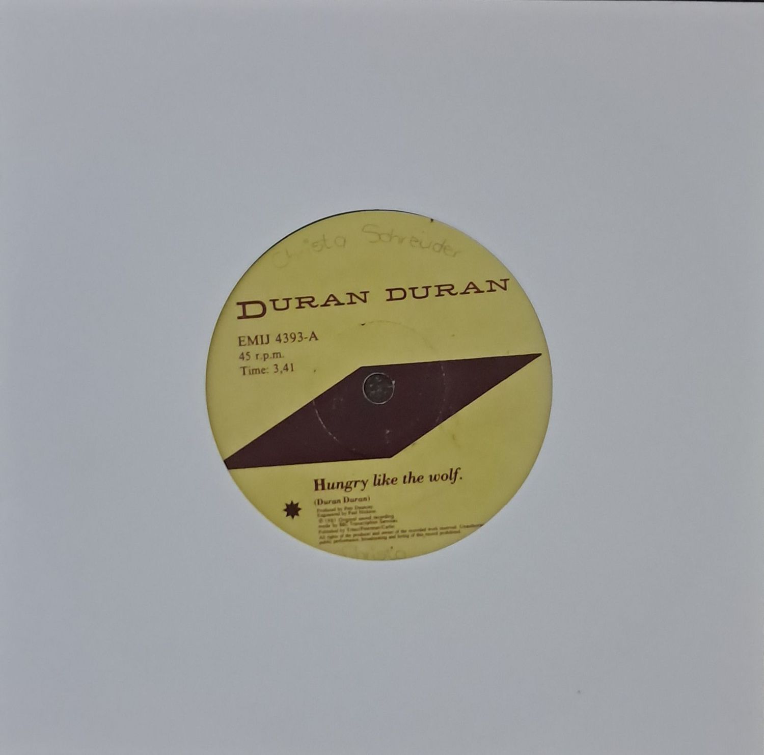 Duran Duran – Hungry Like The Wolf (7 Duran Duran – Hungry Like The Wolf (7"Single - 1982)