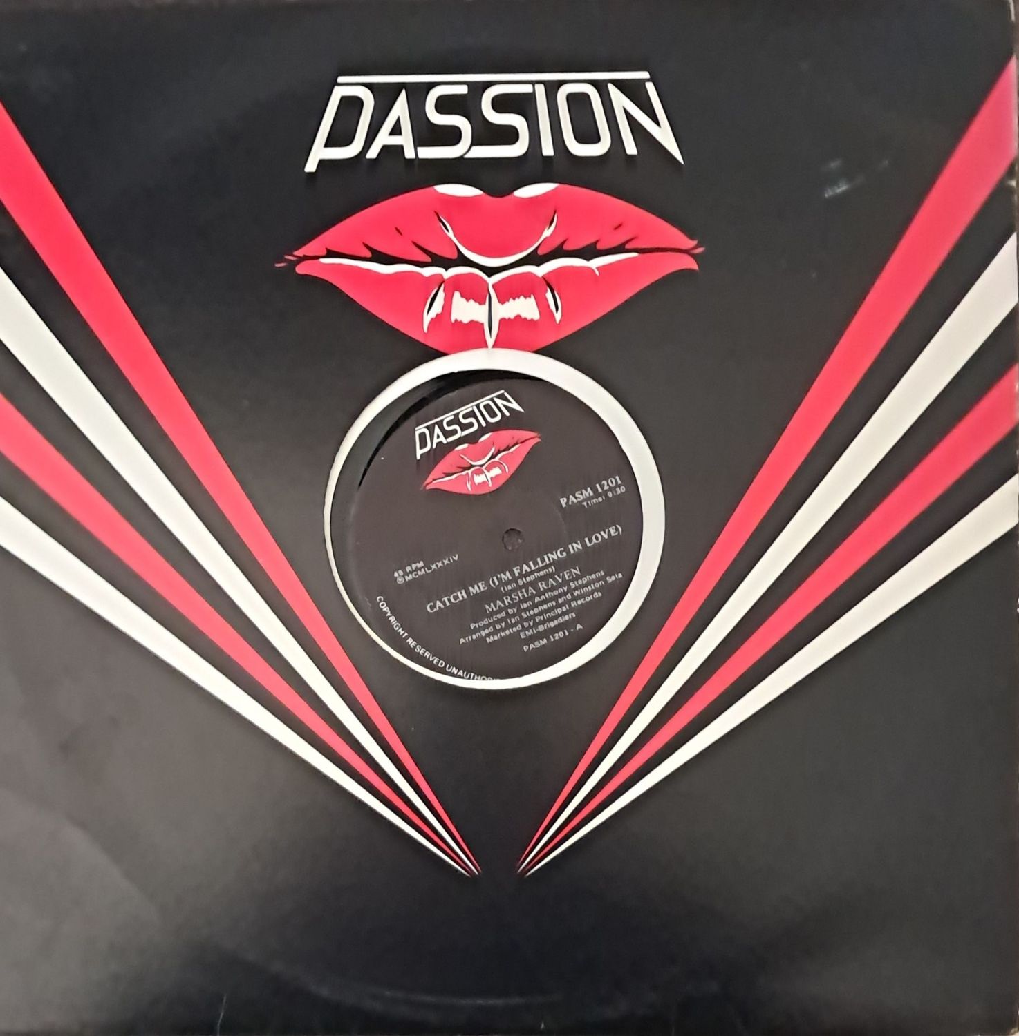 Marsha Raven – Catch Me (I'm Falling In Love) (12"Maxi - 45RPM - 1984)