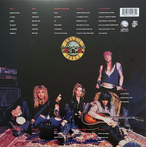 Guns N' Roses – Appetite For Destruction (Europe Pressing - 180G - Reissue - 2015 - Sealed)