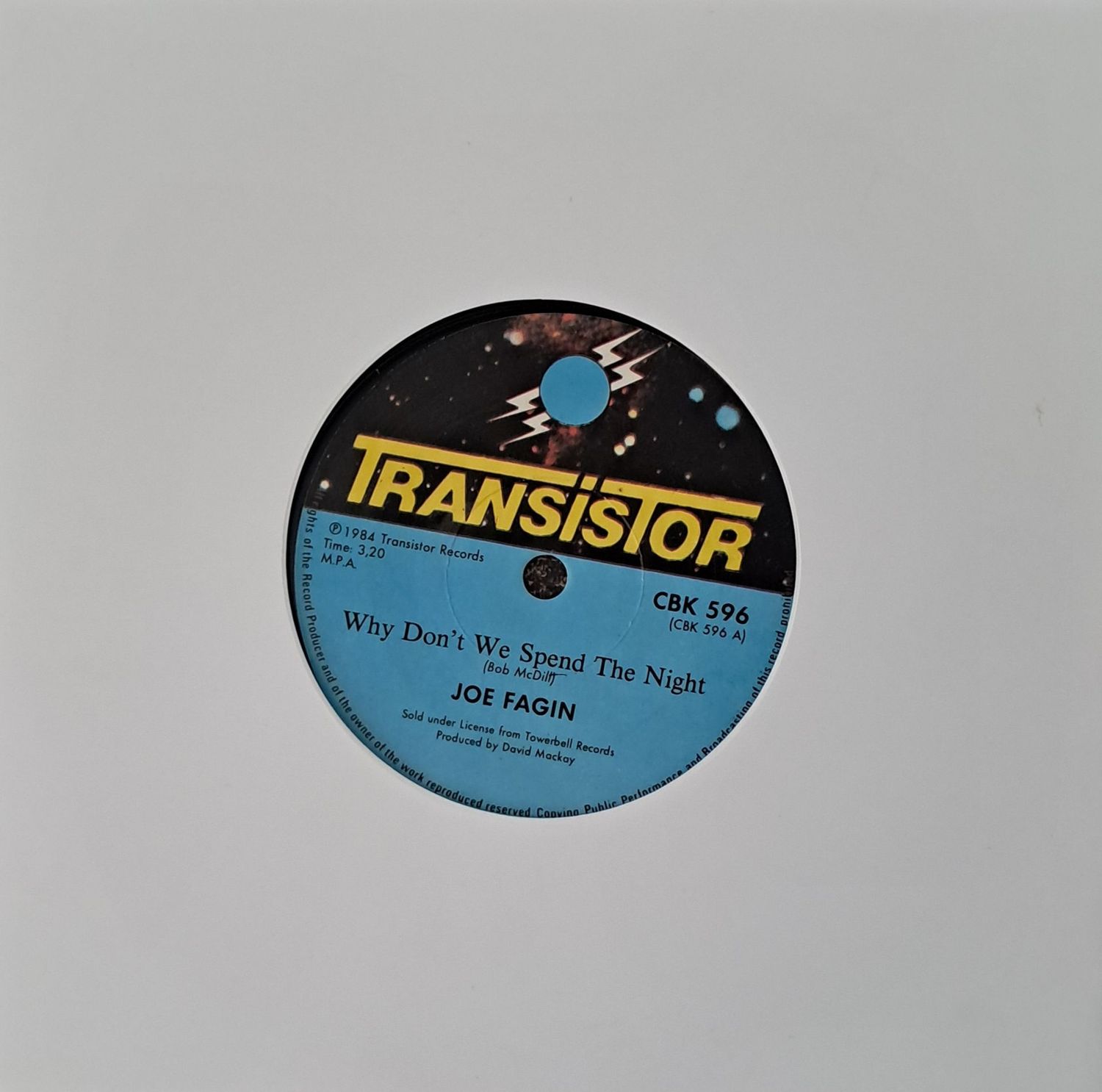 Joe Fagin – Why Don't We Spend The Night (7 Joe Fagin – Why Don't We Spend The Night (7"Single - 1984)